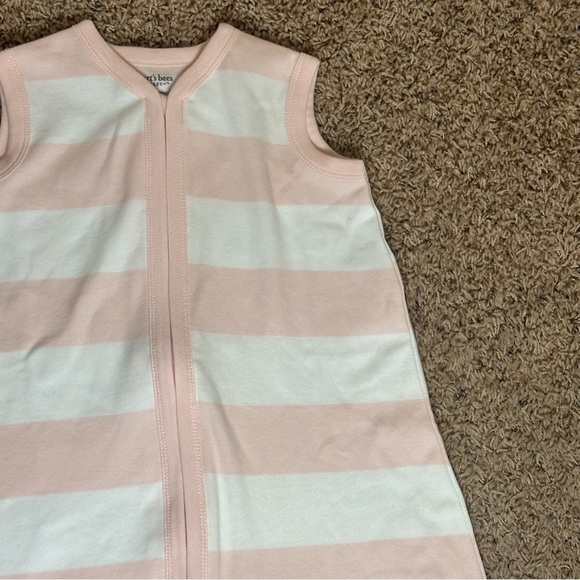 Burt’s Bees Beekeeper Wearable Blanket Pink & White M 6-12 Months 16-24 Lbs NWT - Picture 4 of 5
